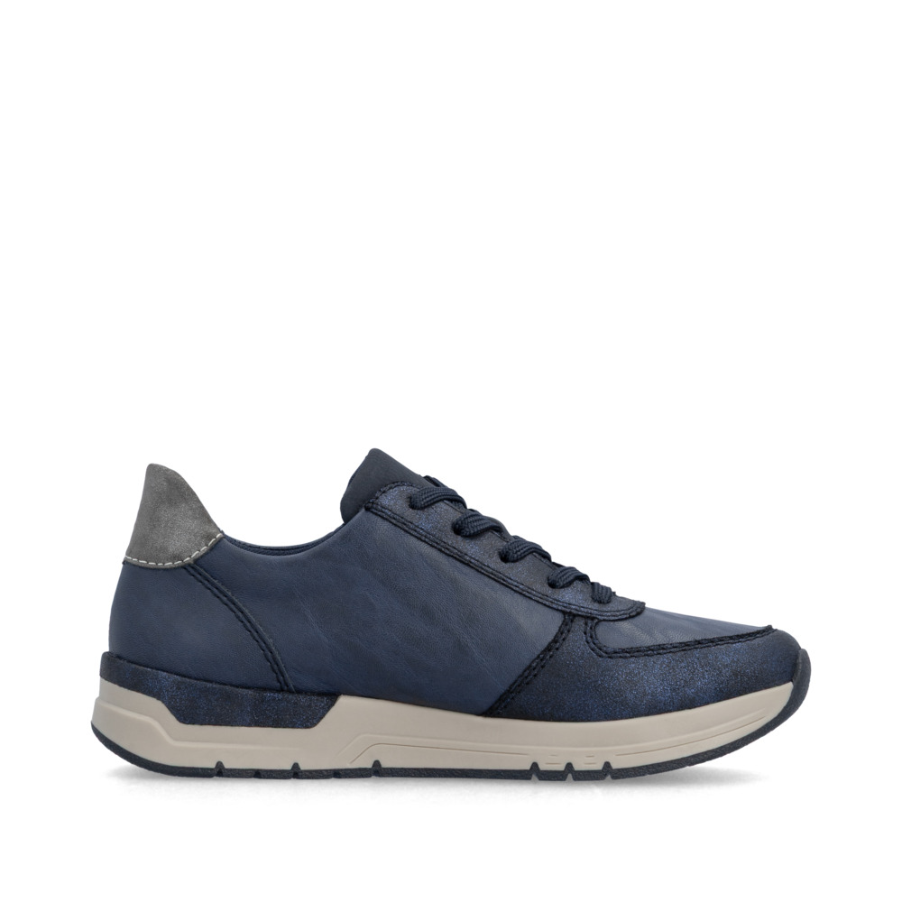 detail RIEKER 58902-14 blaue Damen-Sneaker, Antistress-Sohle für mehr Komfort