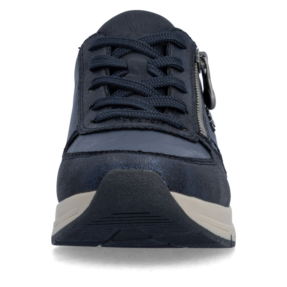 detail RIEKER 58902-14 blaue Damen-Sneaker, Antistress-Sohle für mehr Komfort