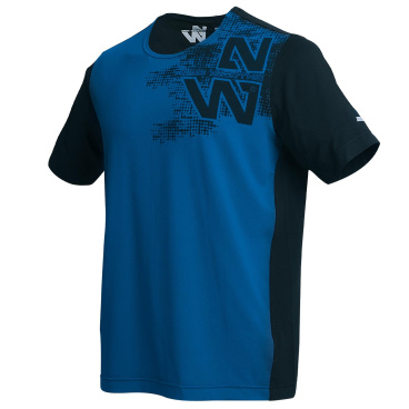 NINE WORTHS 1326 Brisbane blaues Herren CoolDry Stretch Schnelltrockenshirt
