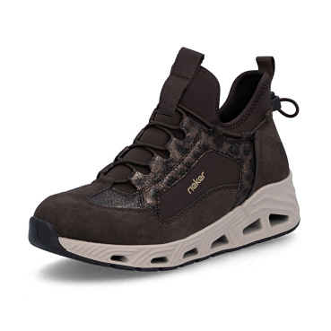 RIEKER N5254-25 braune Damen Sneaker, bequem und modern