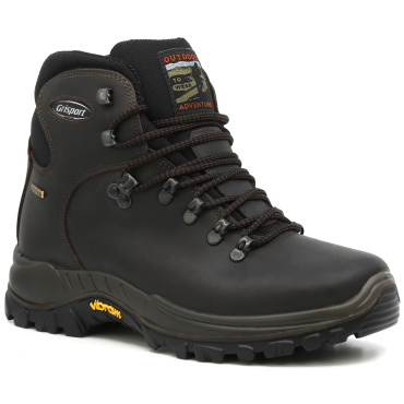 GRISPORT Classic braune Herren-Outdoor-Lederschuhe mit Vibram-Sohle und Spo-Tex®