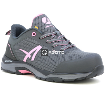 ALBATROS Twist Low S1P ESD graue Damen-Arbeitsschuhe, atmungsaktiv und komfortab