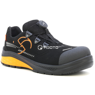 SIXTON Mabloo S3S schwarze Herren-Arbeitsschuhe, BOA® Schnellverschluss, Vibram®