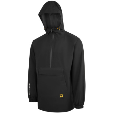 JCB Lightweight schwarze Herren-Arbeitsregenjacke mit TPU-Membran