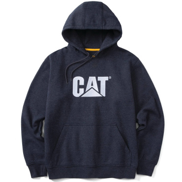 Caterpillar Herren Baumwolle bequemer moderner Trademark Hoodie dunkelblau