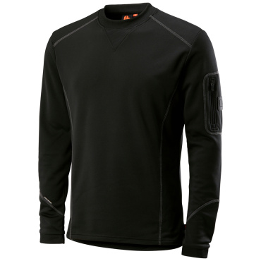 LBRADOR Sweden 6037P schwarzer Herren 4-Wege-Stretch Pullover, bequem und modern