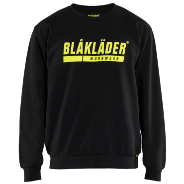 BLAKLADER Sweden schwarzes Herren Arbeits Sweatshirt 100 % Baumwolle bequem