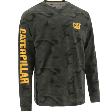 T-Shirt CATERPILLAR Trademark Banner L/S