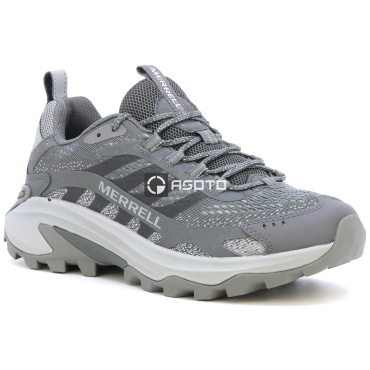 MERRELL Moab Speed 2 graue Herren Outdoor-Schuhe leicht und atmungsaktiv + Vibra