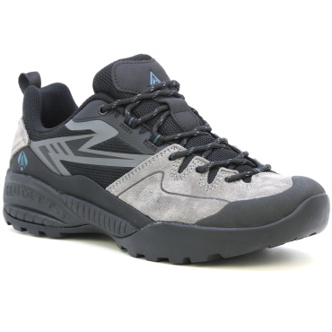 HUMTTO Dexter graue Herren Leder-Outdoor-Schuhe, Komfort im anspruchsvollen Gelä