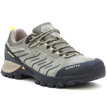 HUMTTO Benda beige Herren Leder-Outdoor-Schuhe, leicht und robust in jedem Gelän