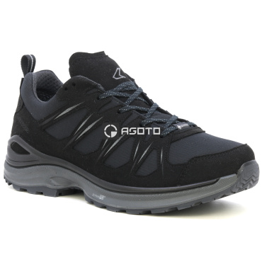 LOWA Innox Evo II GTX schwarze Herren-Outdoorschuhe mit Gore-Tex-Membran