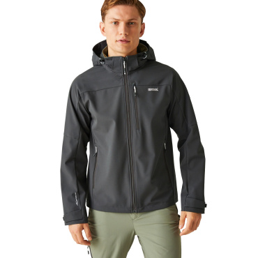 REGATTA Arana graue Herren Softshell-Outdoorjacke, Atmungsaktivität 10.000 g/m2/