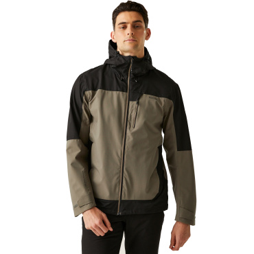 REGATTA Highton schwarze Herren Outdoorjacke Isotex, Wassersäule 10.000 mm