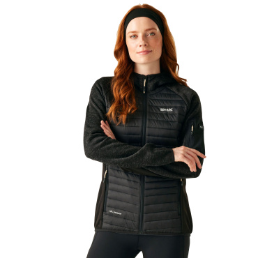 REGATTA Newhill Hybrid schwarze Damen Outdoorjacke, bequem für den ganzjährigen