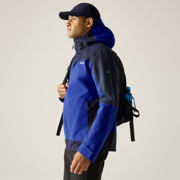 REGATTA Highton StrJkt blaue Herren-Outdoorjacke, Wassersäule 10.000 mm