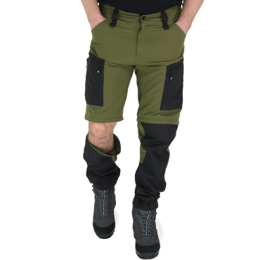 Asoto Vild Zip-Off olivgrüne Herren-Profi-Outdoorkeuze mit DWR-Beschichtung und