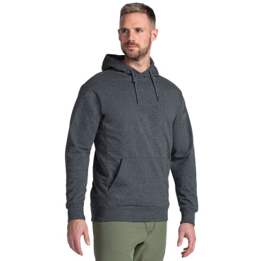KILPI LAGOA M graues Herren Outdoor-Baumwollsweatshirt, komfortabel und bequem