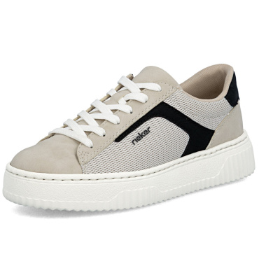 RIEKER N9900-60 beige Damen-Sneaker, bequem und atmungsaktiv
