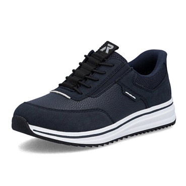 RIEKER L5850-14 blaue bequeme Damen-Sneaker mit Antistress-Technologie