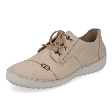 RIEKER 52520-62 beige bequeme Damen-Sneaker mit Antistress-Technologie