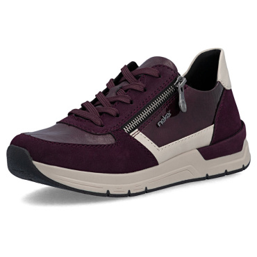 RIEKER 58902-35 lila Damen Sneaker, bequeme Antistress Sohle
