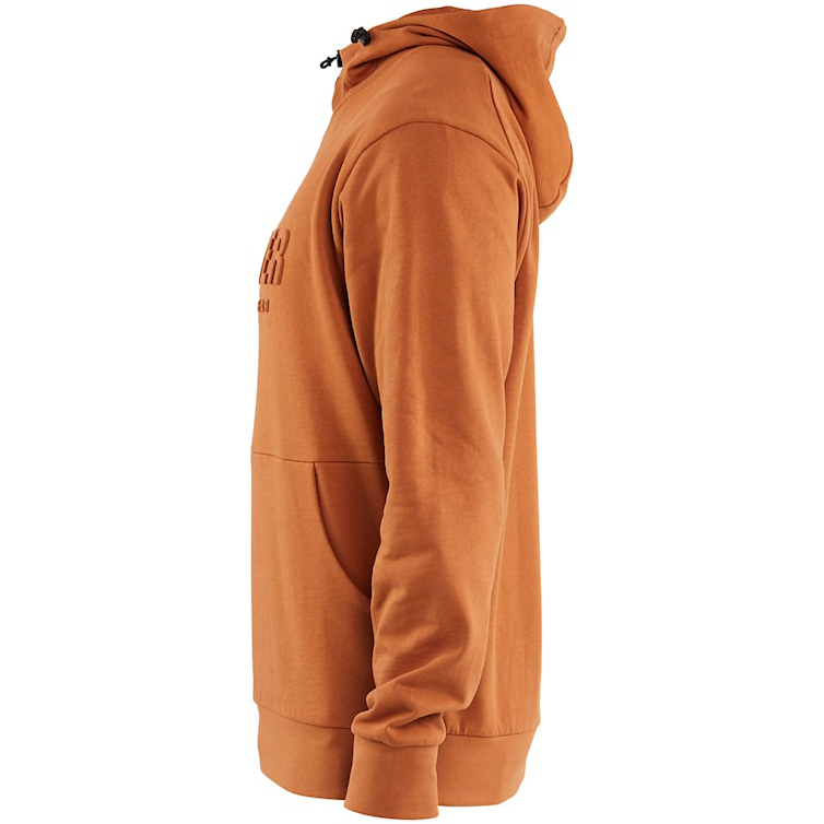detail BLAKLADER Herren Kapuzenpullover mit 3D-Logo, rostfarben, 100 % Baumwolle, beque