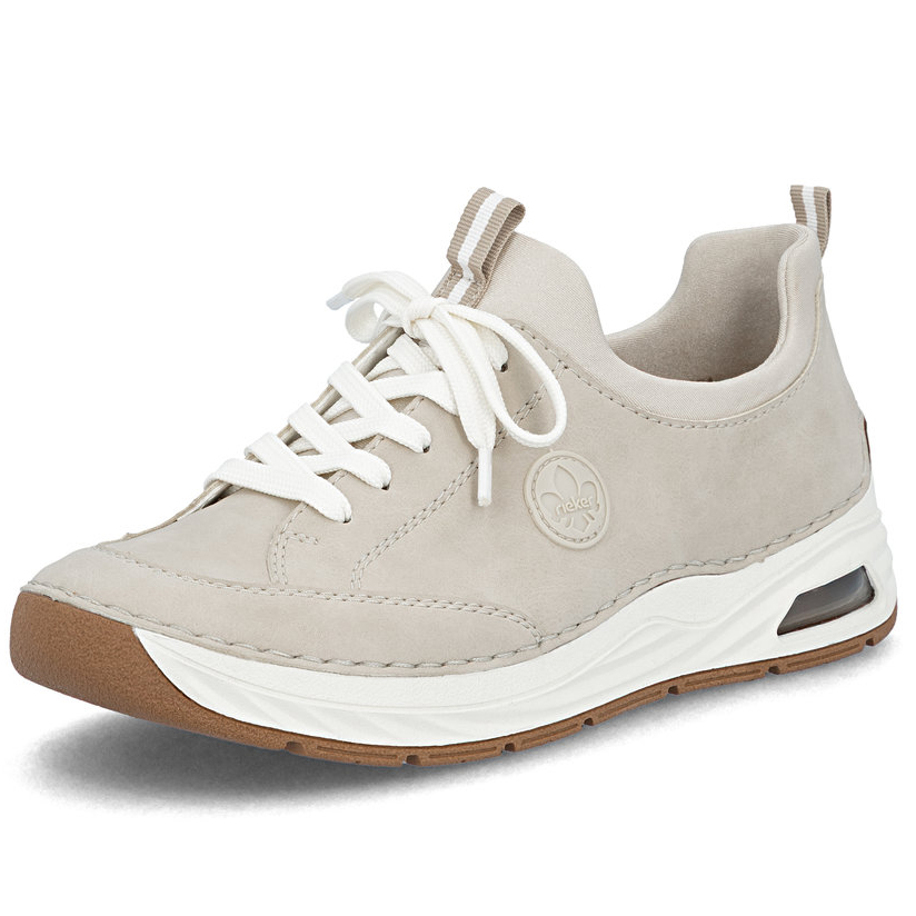 detail RIEKER 44562-62 beige Damen-Sneaker, bequem für jede Gelegenheit