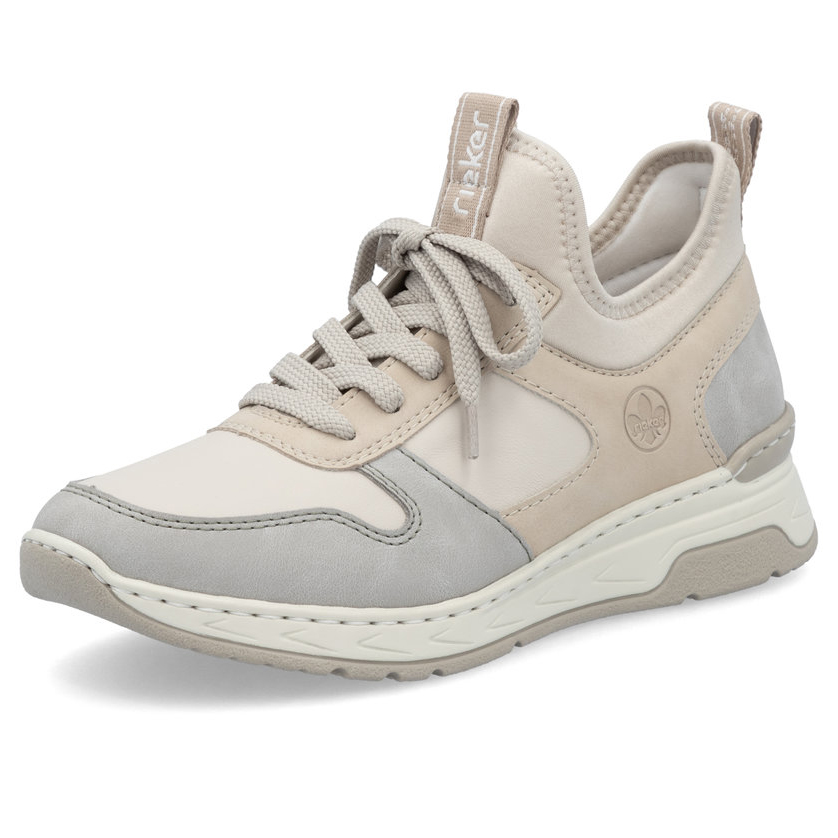 detail RIEKER M0058-60 beige moderne und bequeme Damen-Sneaker mit Antistress-Sohle