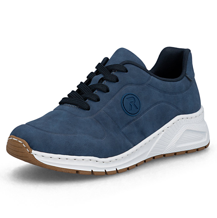 detail RIEKER M4903-14 blaue Damen-Sneaker, modern und bequem, Antistress-Sohle