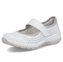 Vorschau RIEKER L32B5-82 weiße Damen-Sommerhalbschuhe, atmungsaktiv, Antistress