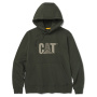 Vorschau CATERPILLAR TM Hooded olivgrüner Herren-Kapuzenpullover mit CAT-Logo