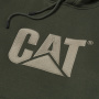 Vorschau CATERPILLAR TM Hooded olivgrüner Herren-Kapuzenpullover mit CAT-Logo