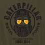 Vorschau CATERPILLAR Graphic Men grünes Herren T Shirt, bequem, attraktiver CAT Druck