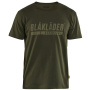 Vorschau BLAKLADER Sweden Logo olivgrünes Herren-T-Shirt, 100 % Baumwolle, bequem und atm