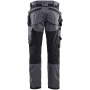 Vorschau BLAKLADER Sweden Craftsman Stretch graue Herren-Arbeitshose + Taschen