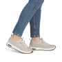 Vorschau RIEKER 44562-62 beige Damen-Sneaker, bequem für jede Gelegenheit