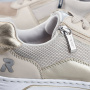 Vorschau RIEKER 53101-60 beige Damen bequeme und luftige Sneaker für die Stadt