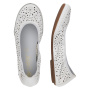 Vorschau RIEKER 41460-80 weiße Damen Leder-Ballerinas
