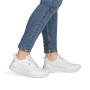 Vorschau RIEKER M8551-80 weiße Damen atmungsaktive Sneaker mit Antistress-Sohle