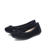Vorschau RIEKER 438505-01 schwarze Damen-Ballerinas, Echtleder, Antistress-Sohle