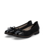 Vorschau RIEKER 45358-00 schwarze moderne Damen-Ballerinas, passend zu jedem Outfit