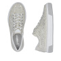 Vorschau RIEKER L8849-60 beige Damen-Sommer-Ledersneaker, atmungsaktiv, modernes Design