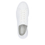 Vorschau RIEKER 45602-80 weiße Damen-Sommer-Ledersneaker, atmungsaktiv, Antistress