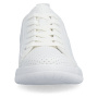 Vorschau RIEKER 45602-80 weiße Damen-Sommer-Ledersneaker, atmungsaktiv, Antistress