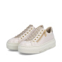 Vorschau RIEKER M1953-80 beige Damen Antistress Sneaker, modernes Design für die Stadt