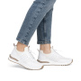 Vorschau RIEKER M6651-80 weiße Damen moderne Sneaker, Antistress Sohle