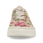 Vorschau RIEKER N9919-91 beige modische Damen-Sneaker mit Muster, atmungsaktives Material