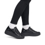 Vorschau RIEKER N2555-02 schwarze Damen-Sneaker, modernes Design, komfortables Gehen, Ant