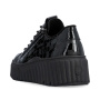 Vorschau RIEKER N2555-02 schwarze Damen-Sneaker, modernes Design, komfortables Gehen, Ant